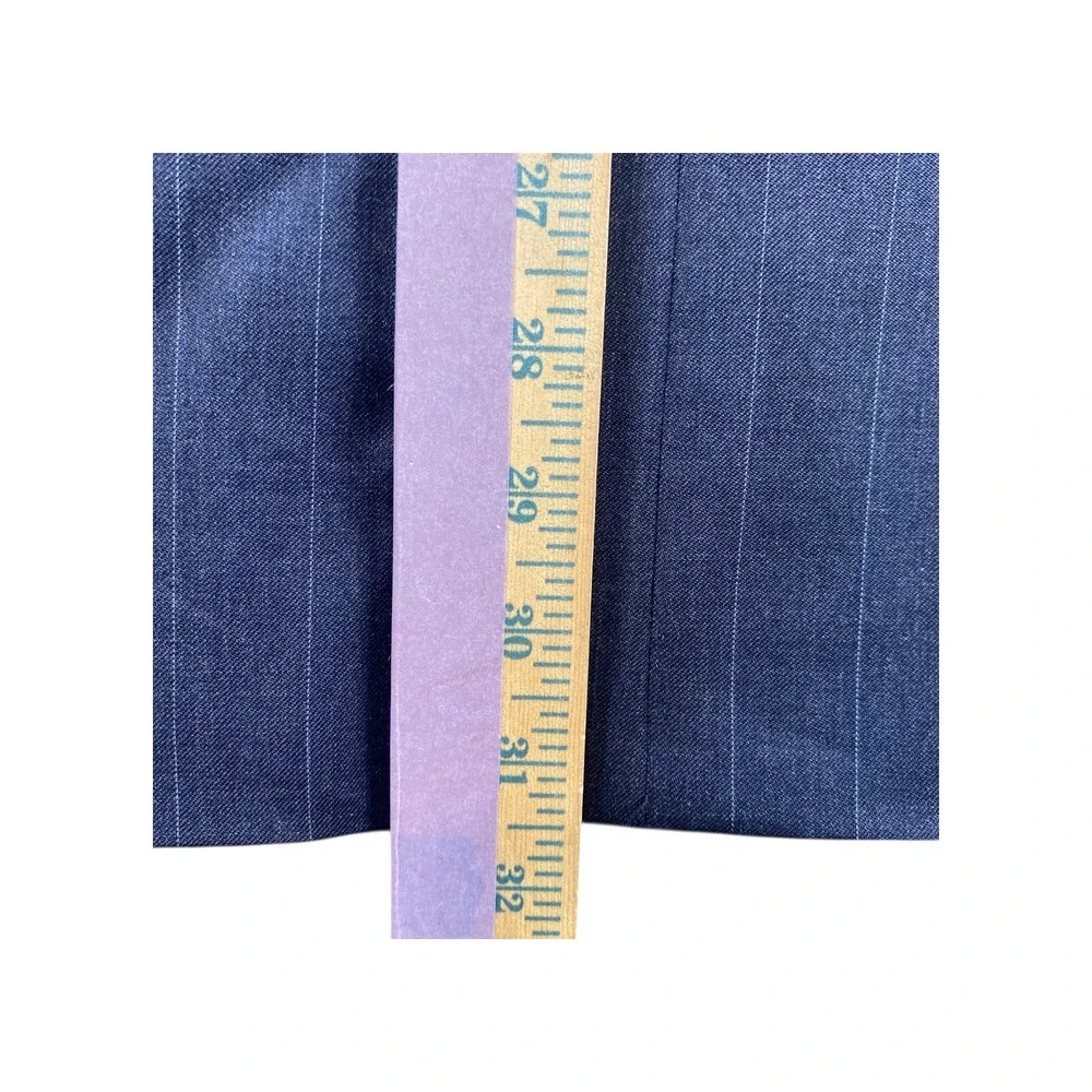 Nautica Mens Wool Pinstripe Blazer Jacket Charcoal Grey N115AX 44R‎
